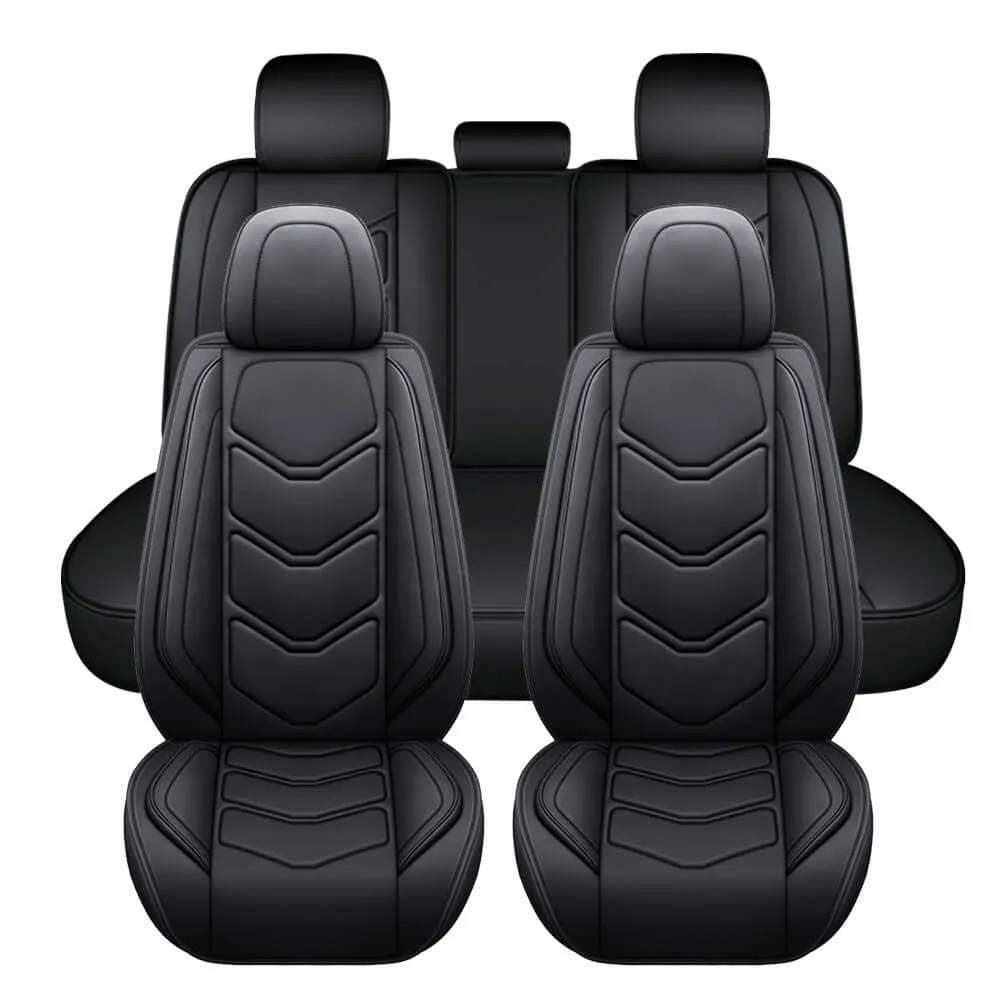 Adjustable Universal Leather 5 Car Seat Cover Full Set
