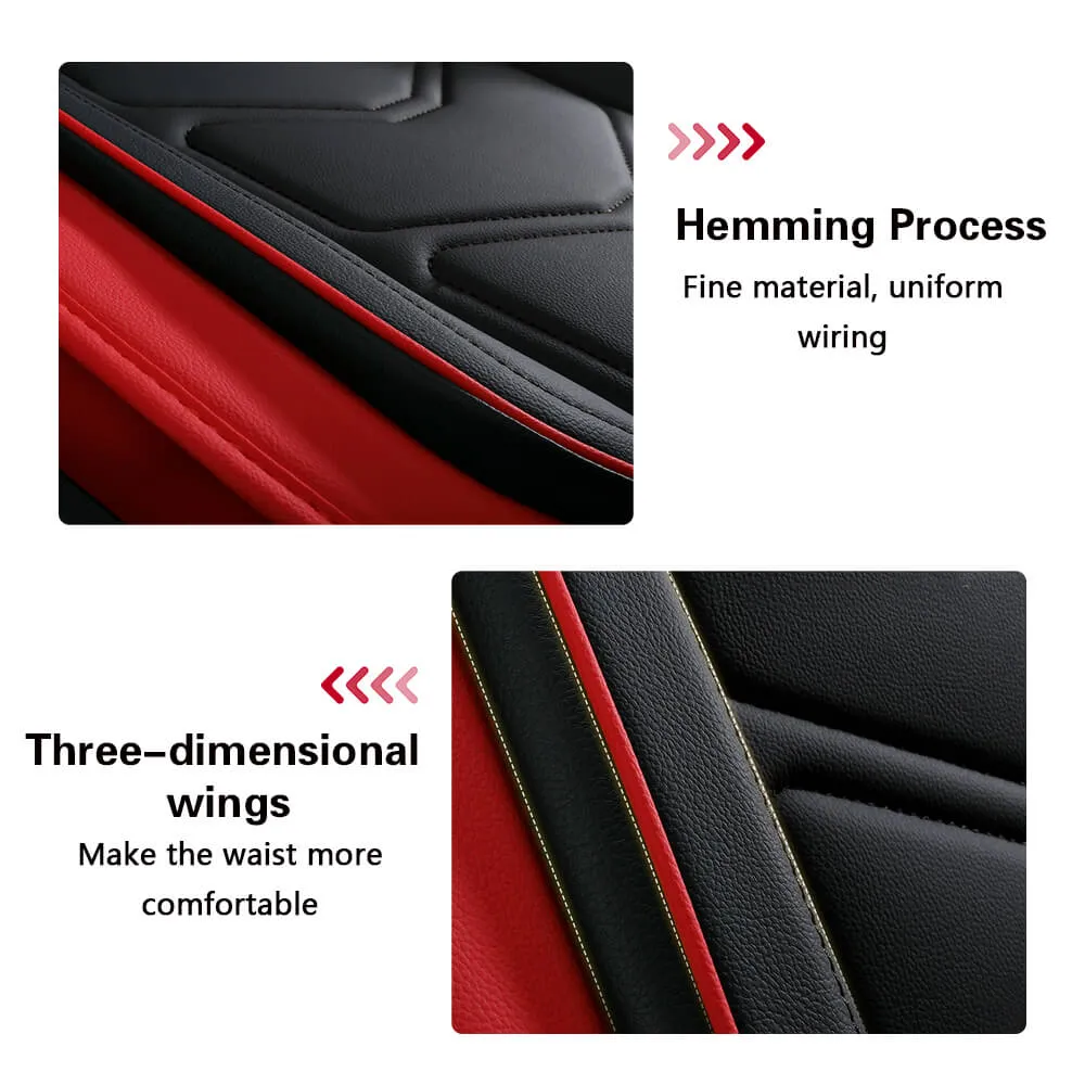 Adjustable Universal Leather 5 Car Seat Cover Full Set