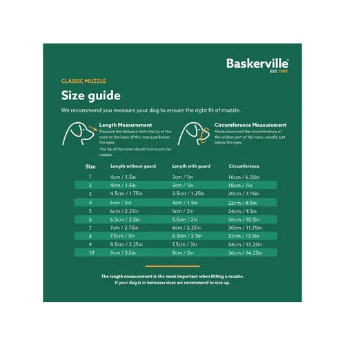 Baskerville Classic Basket Muzzle Size 3