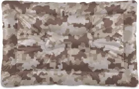 Brown Camouflage Pet Mat, Comfortable Soft Dog Crate Pad Anti-Slip Pet Mattress for Small Medium Large Dogs and Cats, 24 x 18 Inch