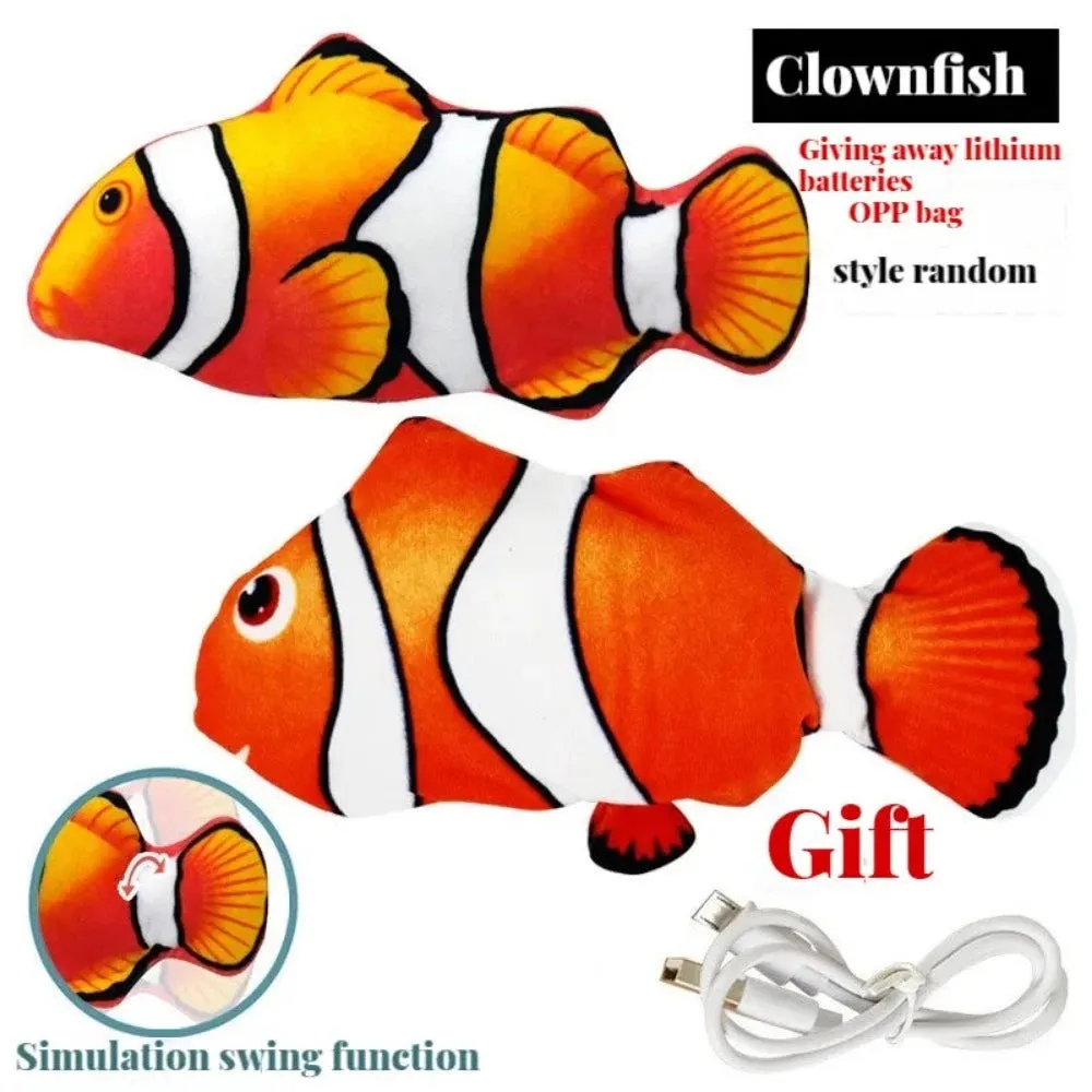 cat play toys moving fishes cat stuffed pillow doll floundering chew fish ✈️ free.shipping