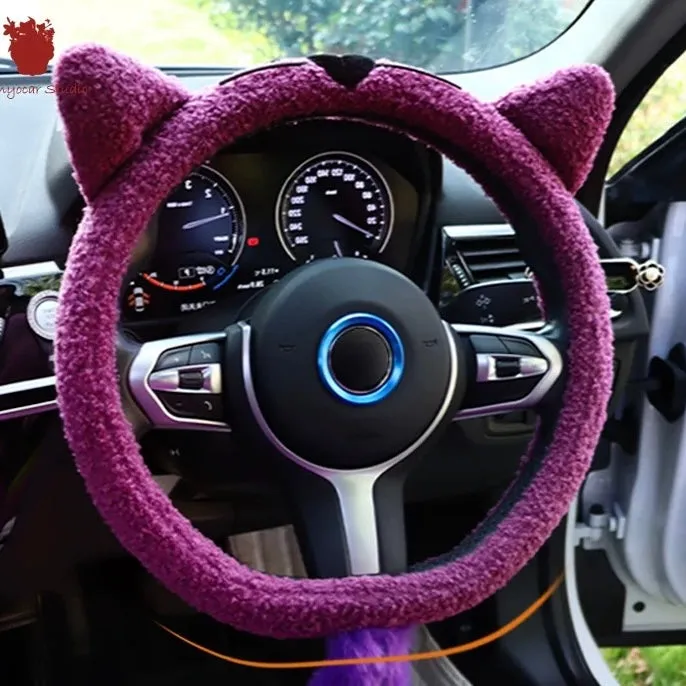 Cat Themed Car Accessories-Purple