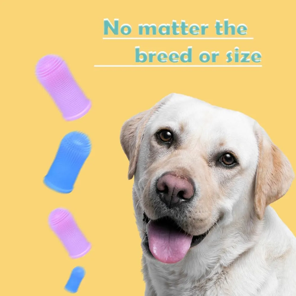 Cylindrical dog toothbrush for Dogsthe Easy to Use Dog Tooth Brushing Kit, With of Toothbrush for Dogs you will get the Hygiene, Takes Care of Teeth and Gums, Ideal for Pets of All Ages-2 Pack