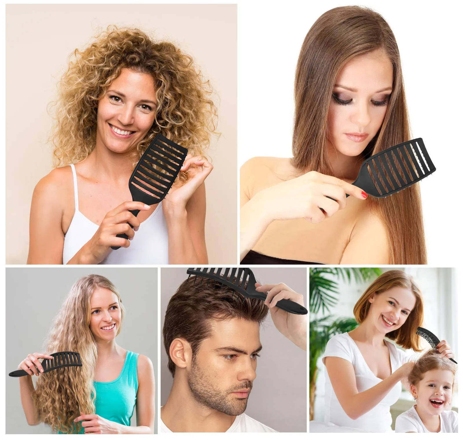 Detangling Brush -Pro Hair Brush Set, Valentines Day Gifts for Men Women,Scalp Massager Shampoo Brush, Detangler Brush for Wet and Dry Hair, Scalp Care, Styling Hair Brushes for Curly, Kinky,Stright