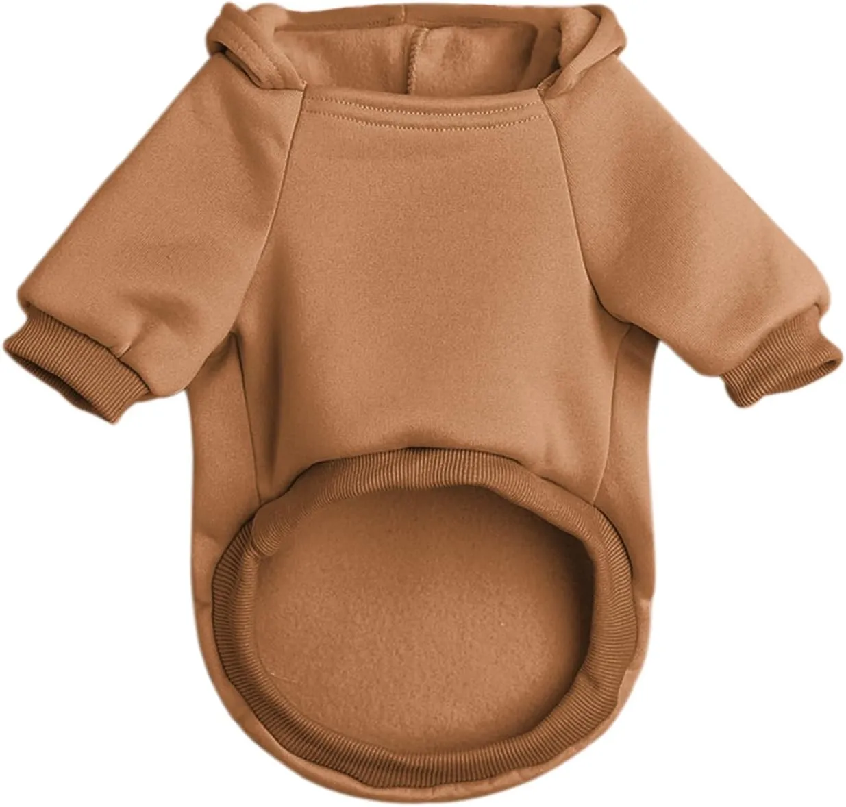 Dog Hoodie Pet Clothes for Small Dogs Thing 2 Printed Hoodies Medium Puppy Hooded Sweatshirt Pullover Outfit(Khaki,M)