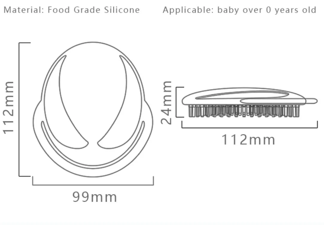 ERSIQI Toddler Hair Brush Baby Bath Brush Scalp Massager Shampoo Brush Cradle Cap Comb Head Scrubber Newborn Bath Essentials Baby Registry Items (Blue)