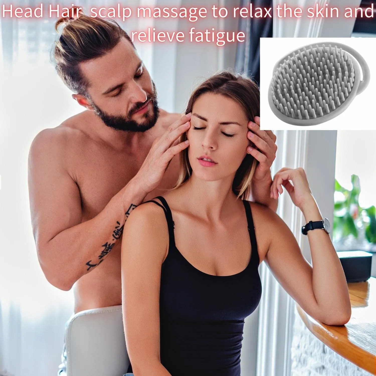 ERSIQI Toddler Hair Brush Baby Bath Brush Scalp Massager Shampoo Brush Cradle Cap Comb Head Scrubber Newborn Bath Essentials Baby Registry Items (Blue)