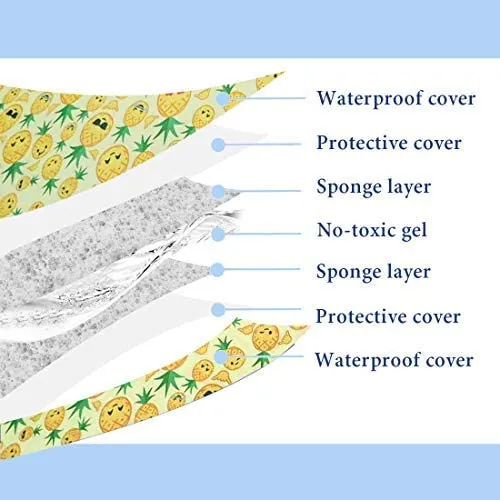 Grey Camouflage Dog & Cat Cool Mat, Self Cooling Gel Mat Pads Pet Cool Beds