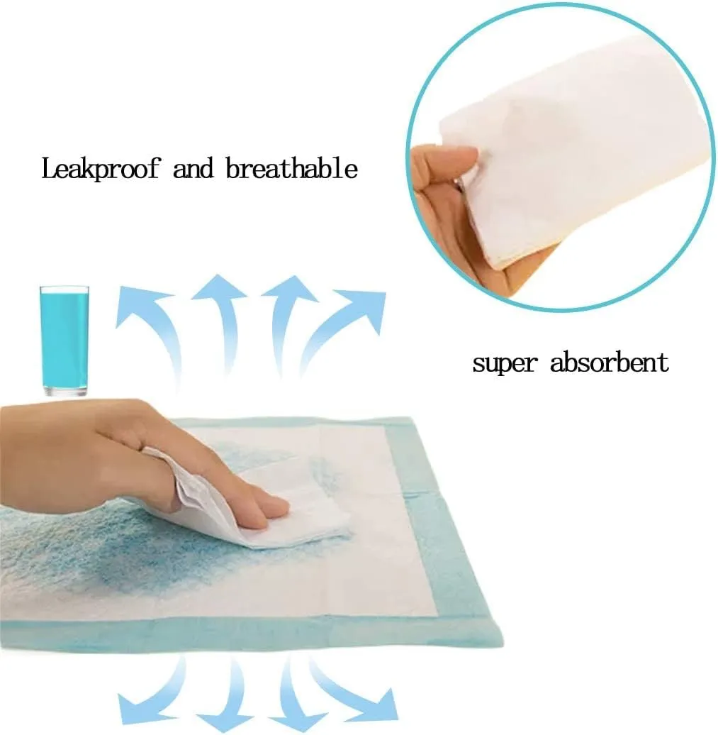 Guinea Pig Disposable Pee Pads,50 PCS Puppy Training Pads Small Cage Liners Waterproof Leak-Proof 3-Layer with Thickening Material,Quick-Dry Potty Pad for Bunny Hedgehog Hamster Kitten
