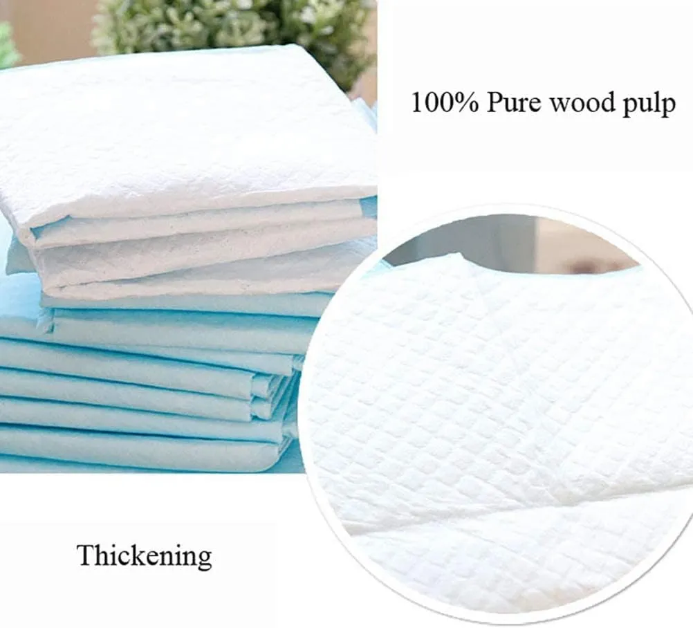 Guinea Pig Disposable Pee Pads,50 PCS Puppy Training Pads Small Cage Liners Waterproof Leak-Proof 3-Layer with Thickening Material,Quick-Dry Potty Pad for Bunny Hedgehog Hamster Kitten