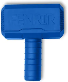 Hammer Dog Chew Toy Strong Rubber Stuffable Enrichment Toy for Chewers (Blue, Medium)