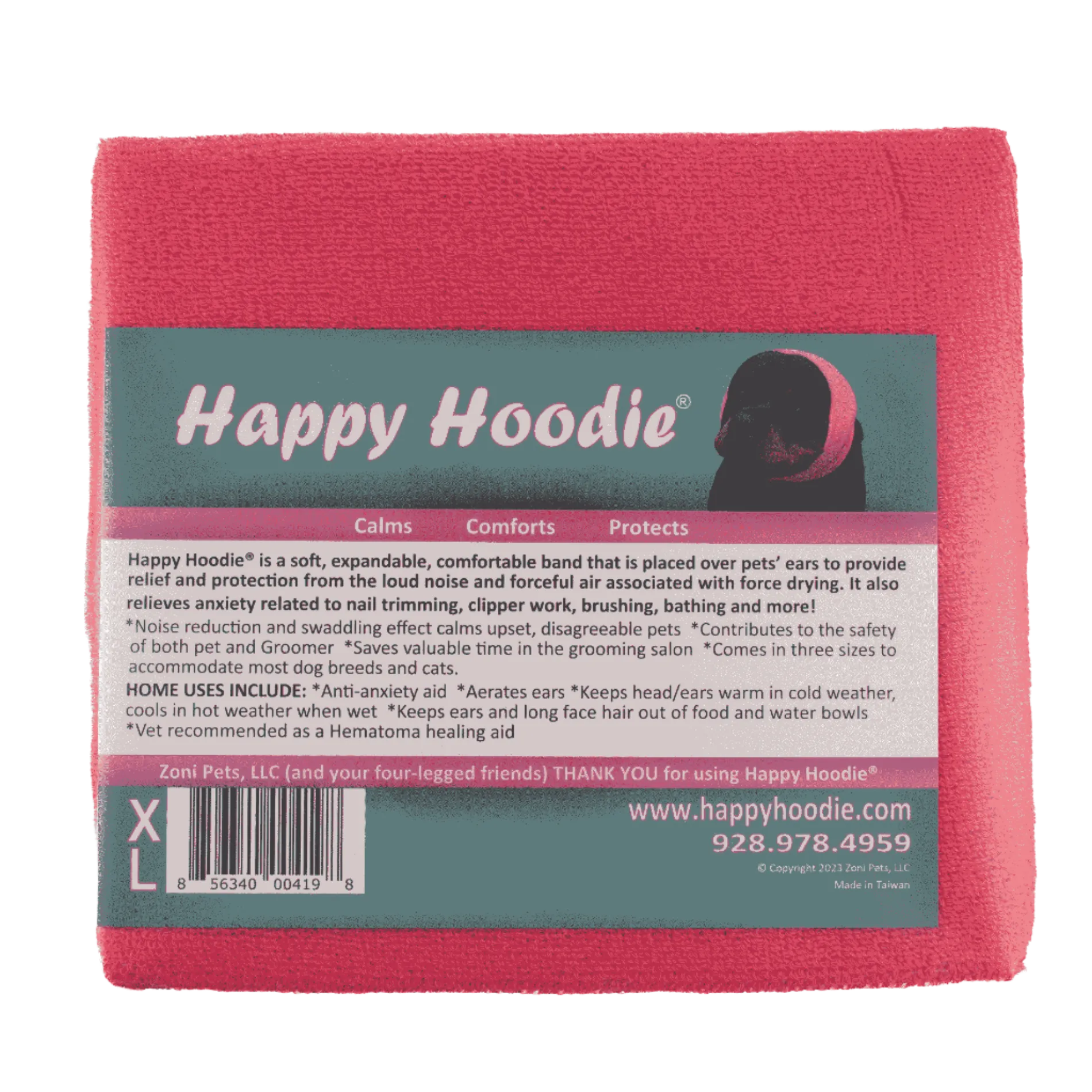 Happy Hoodie Extra Large Pink