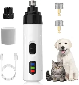 Heusom Silent Groom Pro Nail Grinder, 2025 New Dog Nail Trimmer, USB Rechargeable Pet Nail Grinder, Dog Nail Trimmers, Pet Paws Grooming Smoothing Tool (1Set, 1)