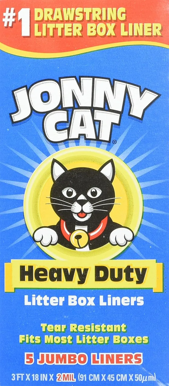 JONNY CAT Cat Litter Box Liners 5 / Box (3 Pack)