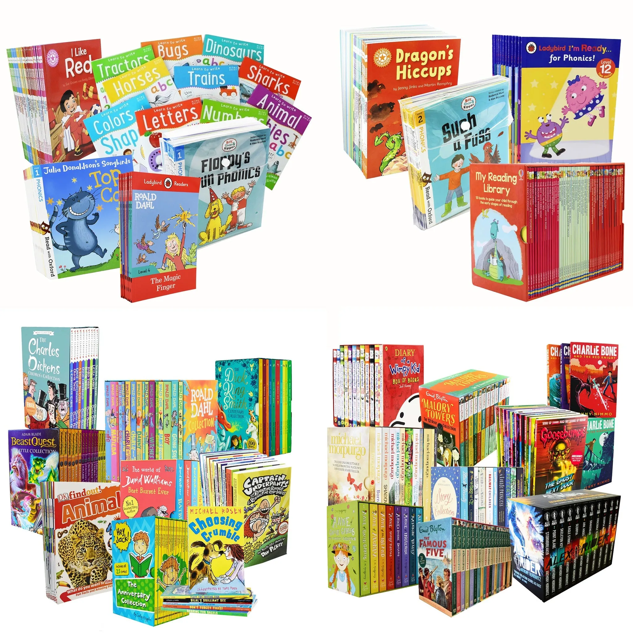 Library Boost Deal: Complete 429 Books Collection Set - Ages 3-11 - Paperback