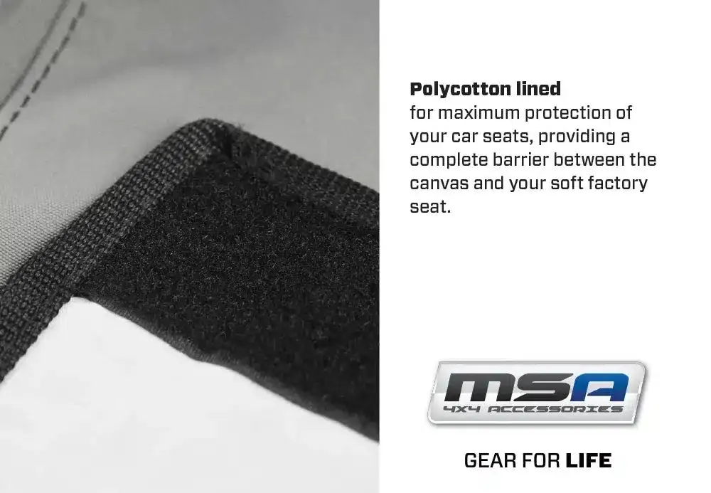 MSA 4x4 21045 Ford Ranger PY Rear Bench Seat Covers