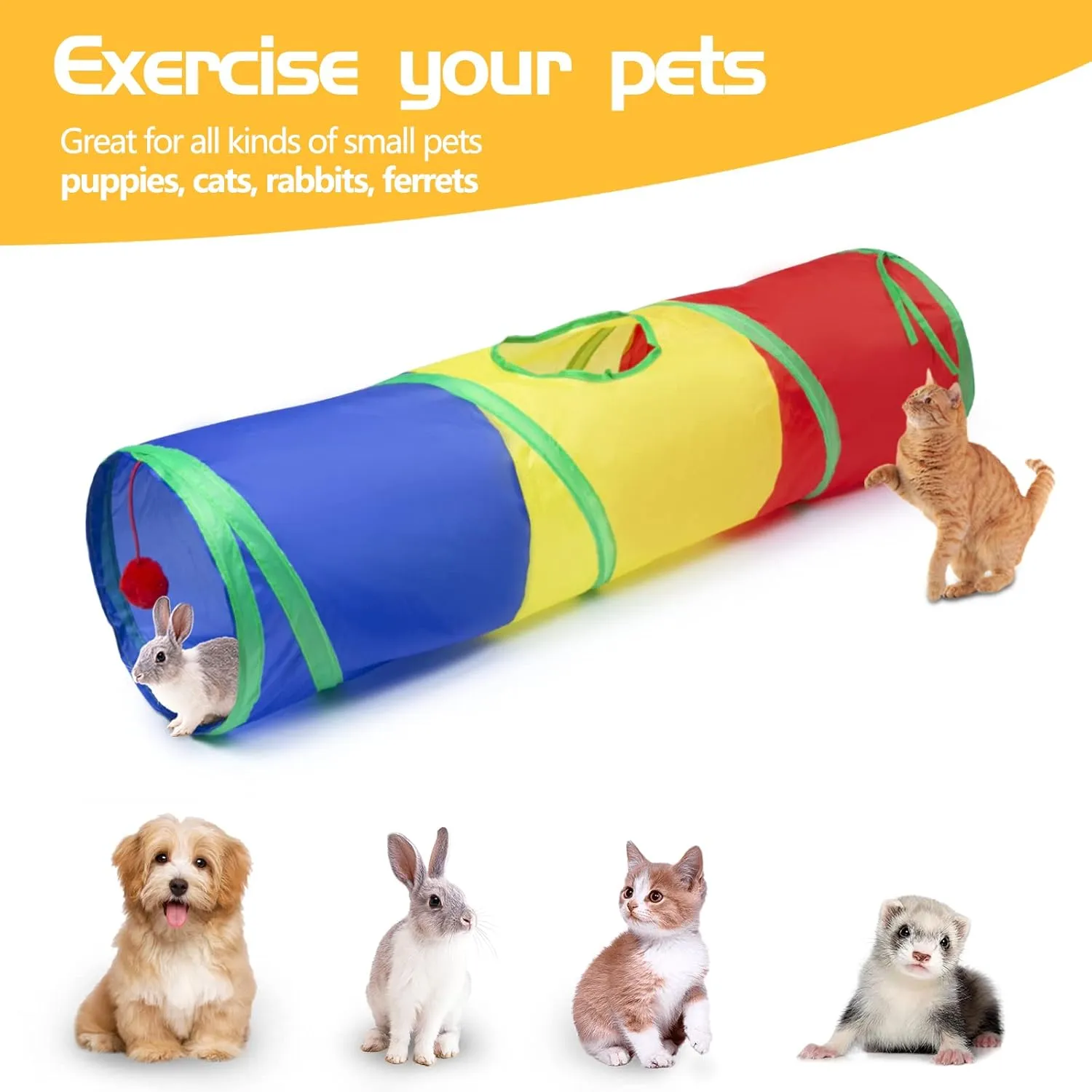 Multi Way Cat Tunnel Assorted Color
