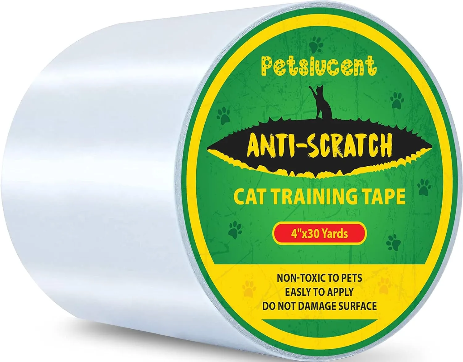 Petslucent Cat Scratch Furniture Protector Tape, Green, 4''x 30 Yards