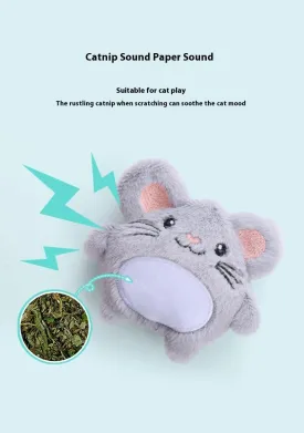 Plush Catnip Cat Toy Set, Large Variety of Adorable Shapes, Interactive & Self-Entertaining Cat Toys with Crinkle Sound for Indoor Cats (A24)