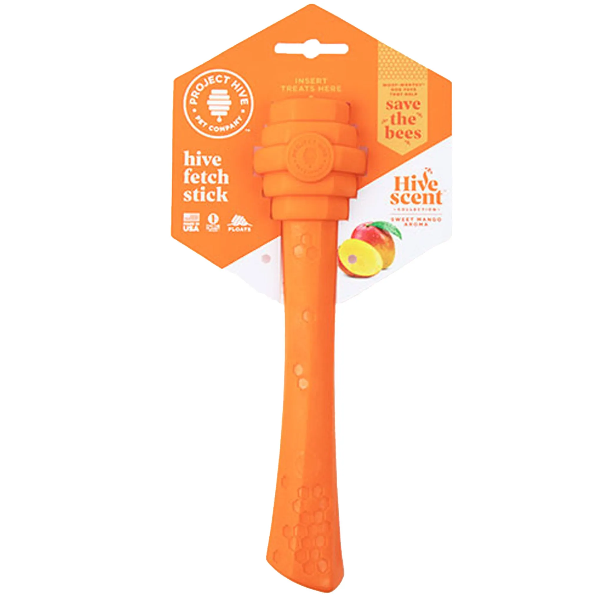 Project Hive Scented Fetch Stick Mango Dog Toys