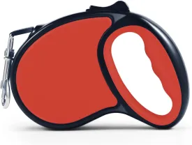 Retractable Dog Leash, 16 ft [Strong Nylon Tape] 360Tangle-Free for Small Medium Dog up to 30 lbs, One-Handed Brake, Pause, Lock, with Gift Package (Red)