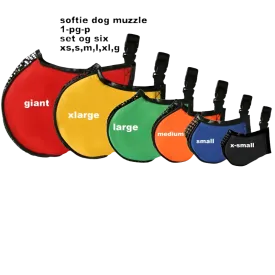 Softie Muzzle Set of 6 by Proguard