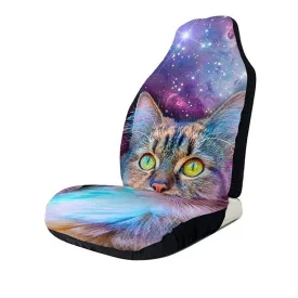 Universal Car Seat Cover - Printed Front Protector, 1 PC, Fits Most Cars