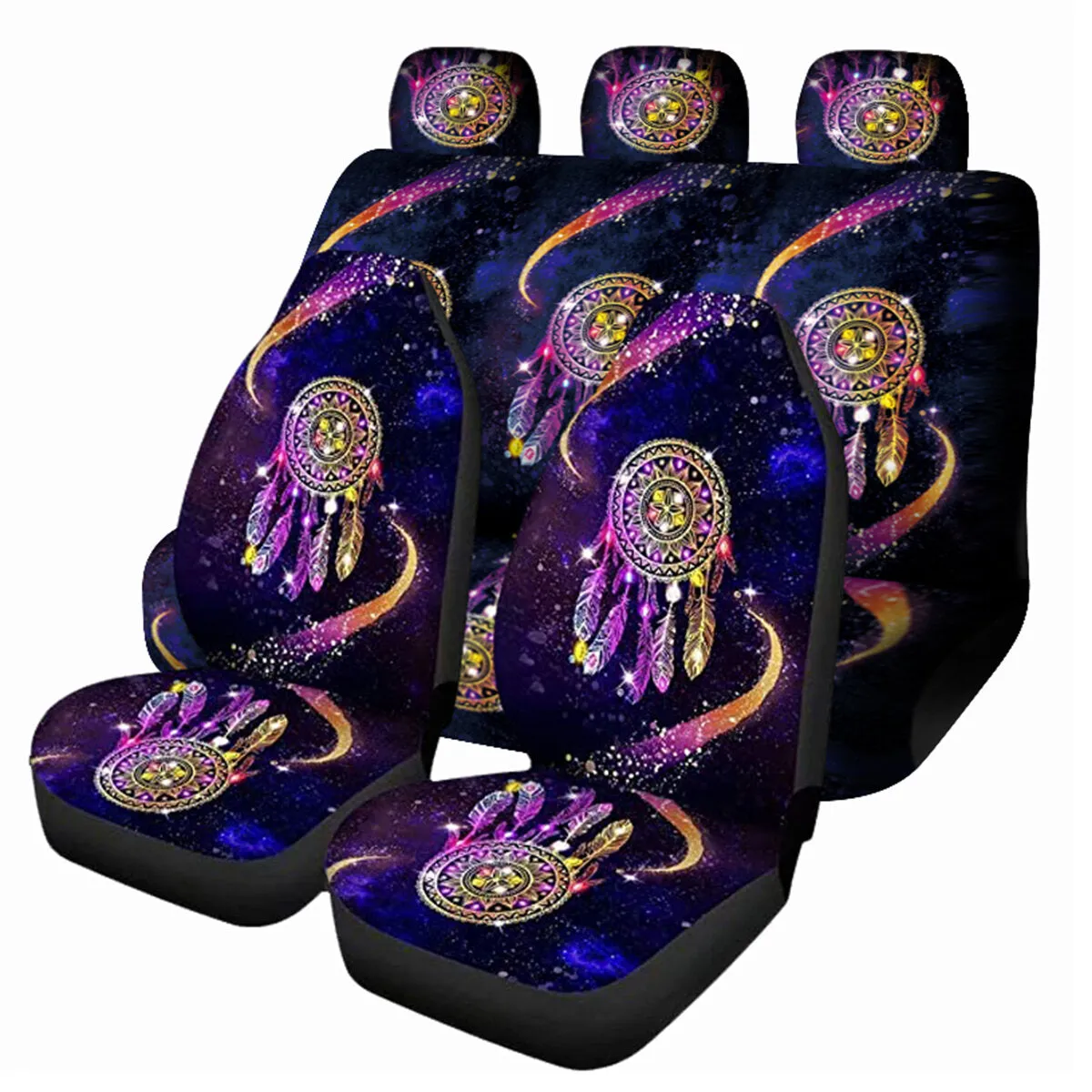 Universal Car Seat Covers - Fantasy Design, Front Seat Full Covers, 1/7 PCS