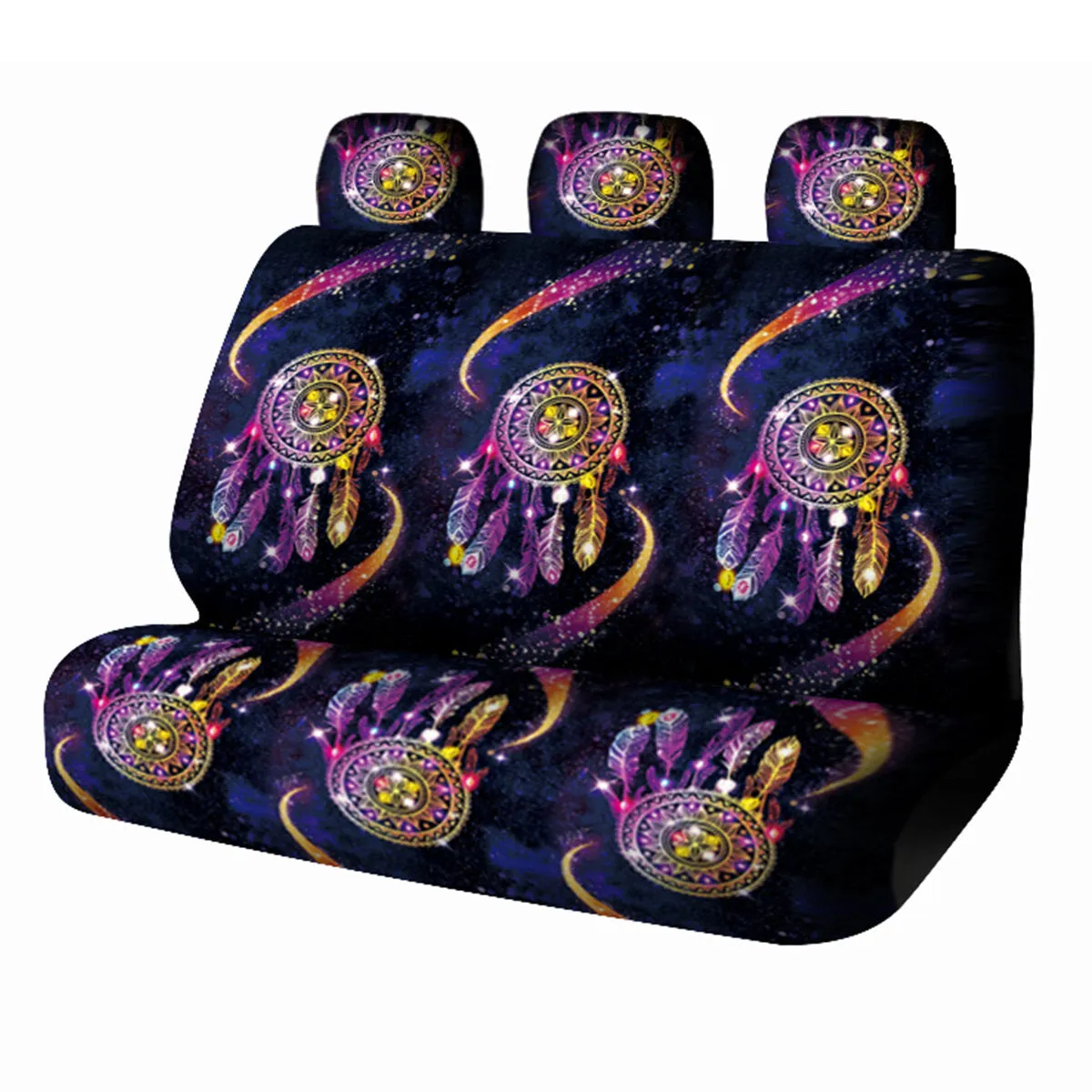 Universal Car Seat Covers - Fantasy Design, Front Seat Full Covers, 1/7 PCS