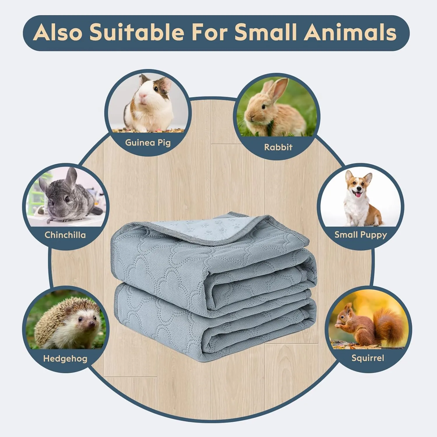 Washable Pee Pads for Dogs - 2 Pack Reusable Pee PadsWaterproof Puppy PadsPet Training PadsSuper Absorbent with Dog Paw Shape Non-Slip Backing (Light Grey, 18" X 24" - 2 Pack)